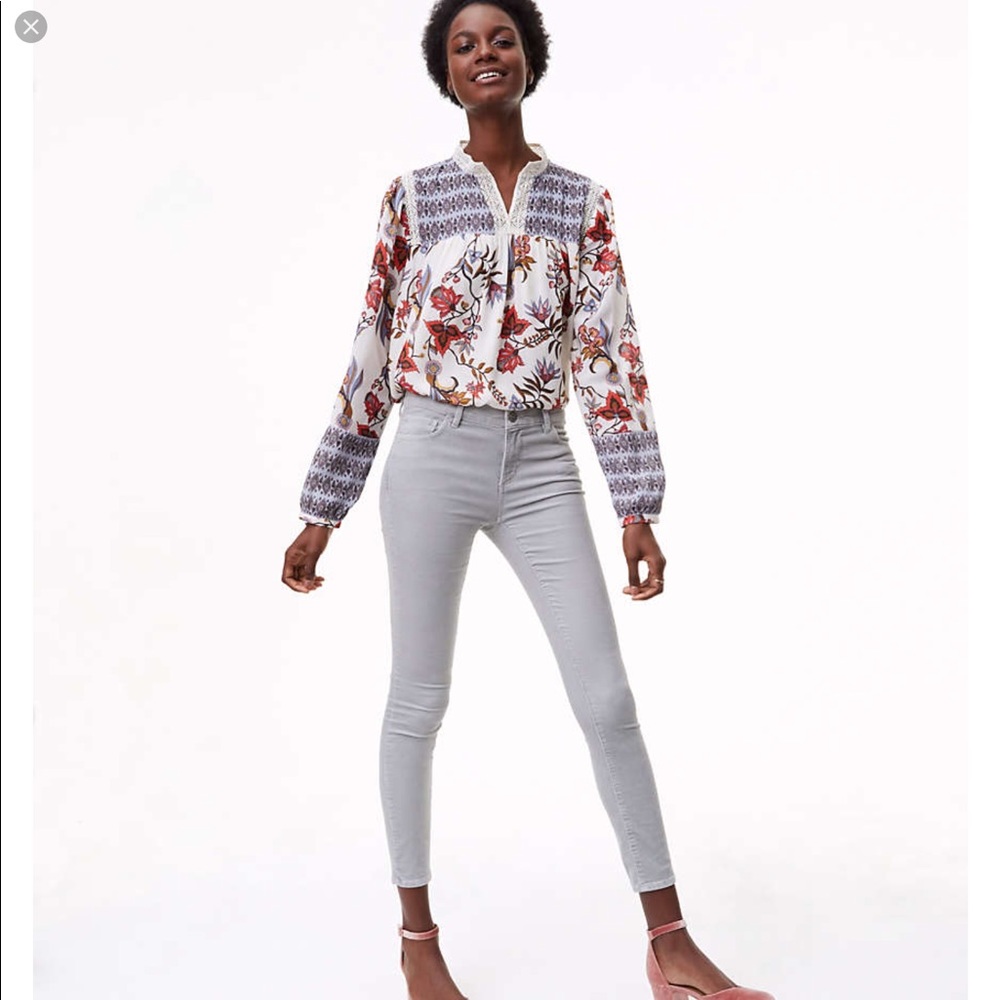 LOFT  00P/24 MODERN SKINNY BRUSHED CORDUROY PANT - Picture 2 of 6